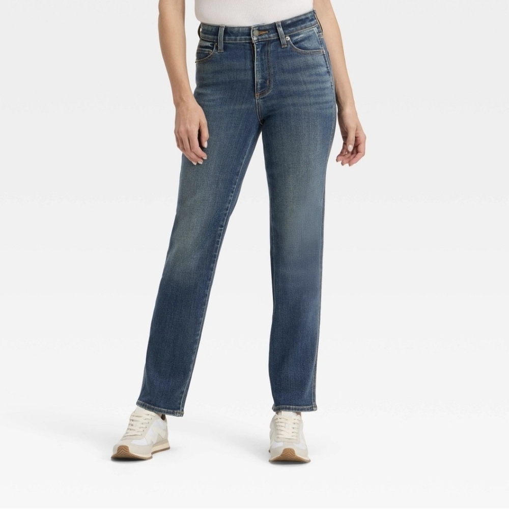 Universal Thread Womens Dark Wash High Rise Straight Denim Jeans Size 6R
